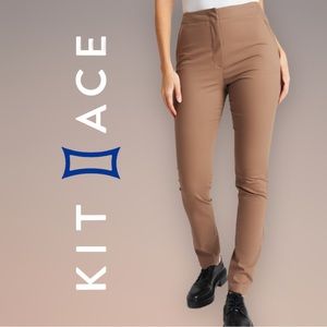 Kit and Ace Skinny Ponte Pants in Camel Brown